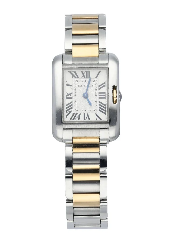 Cartier Tank Anglaise 3485 Stainless steel and 18K Yellow gold