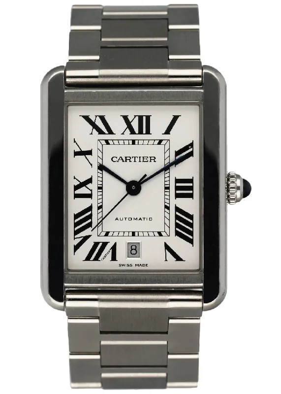 Cartier Tank Solo W5200028 XL Men's Watch Box & Papers