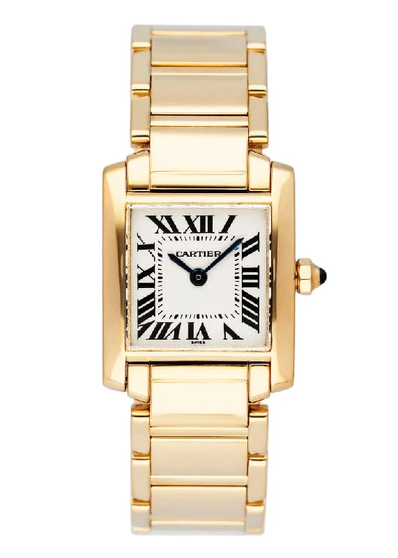 Cartier Tank Francaise W5000256 Yellow Gold Ladies Watch