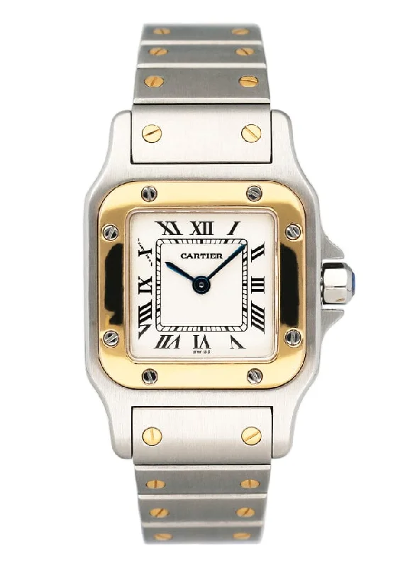 Cartier Santos Galbee W20012C4 Two Tone Ladies Watch