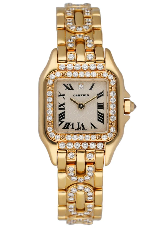 Cartier Panthere 1280/2 18K Yellow Gold & Diamond Ladies Watch