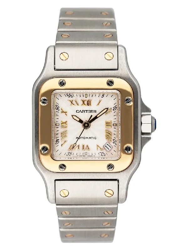 Cartier Santos Galbee W20045C4 Two Tone Ladies Watch Box Papers