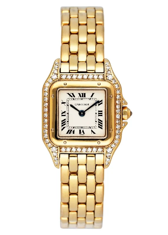 Cartier Panthere 8669 Diamond 18K Yellow Gold Ladies Watch