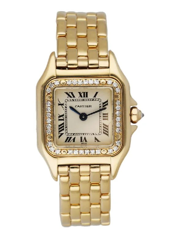 Cartier Panthere 1280 18K yellow Gold Diamonds Ladies Watch