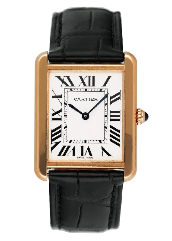 Cartier Tank Solo W5200025 18K Rose Gold Watch