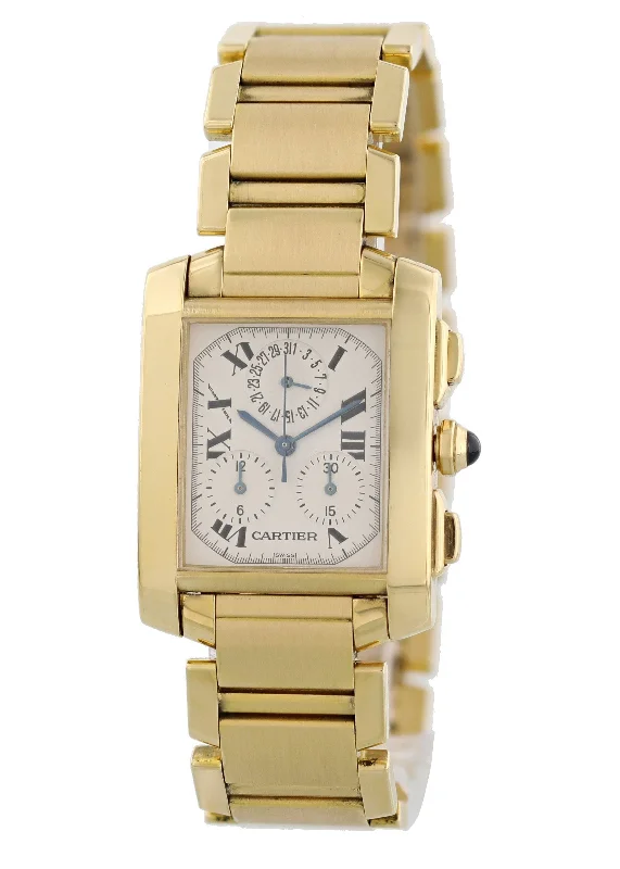 Cartier Tank Francaise W50005R2 Chronograph Mens Watch