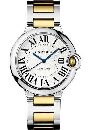 Cartier Ballon Bleu de Cartier Watch - 36.6 mm Steel Case - Yellow Gold And Steel Bracelet - W2BB0012