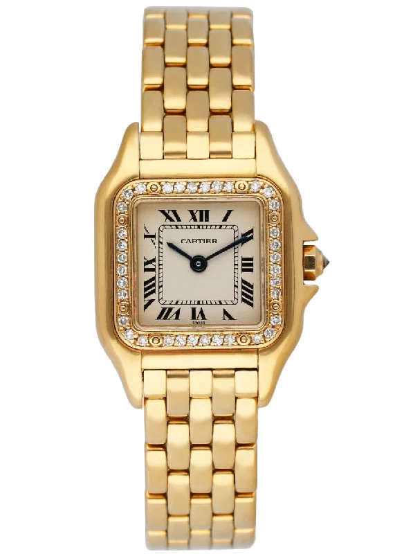 Cartier Panthere 8057915 18K Yellow Gold Diamonds Ladies Watch