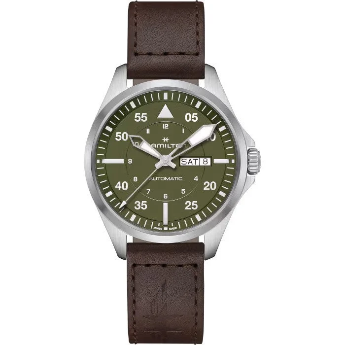 Hamilton Khaki Aviation Pilot Day Date Automatic H64635560 - Arnik Jewellers