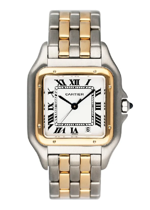 Cartier Panthere W25028B6 Midsize Silver Dial Ladies Watch