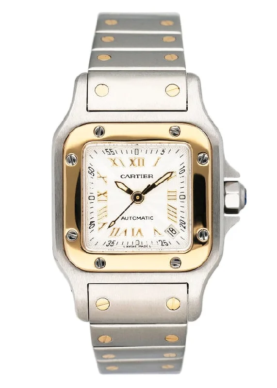 Cartier Santos Galbee W20045C4 Two Tone Ladies Watch