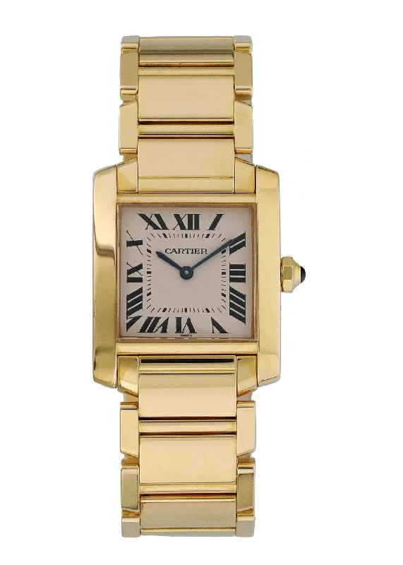 Cartier Tank Francaise 1821 Midsize Ladies Watch Box Papers