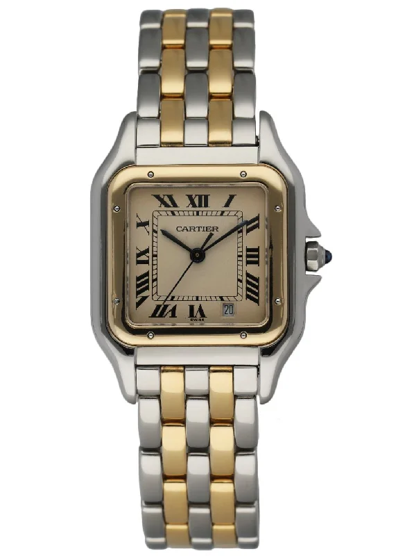 Cartier Panthere 83949 Two Row Midsize Watch With Box