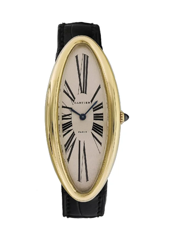 Cartier Baignoire Allongee W1507451 Yellow Gold Rare Ladies Watch