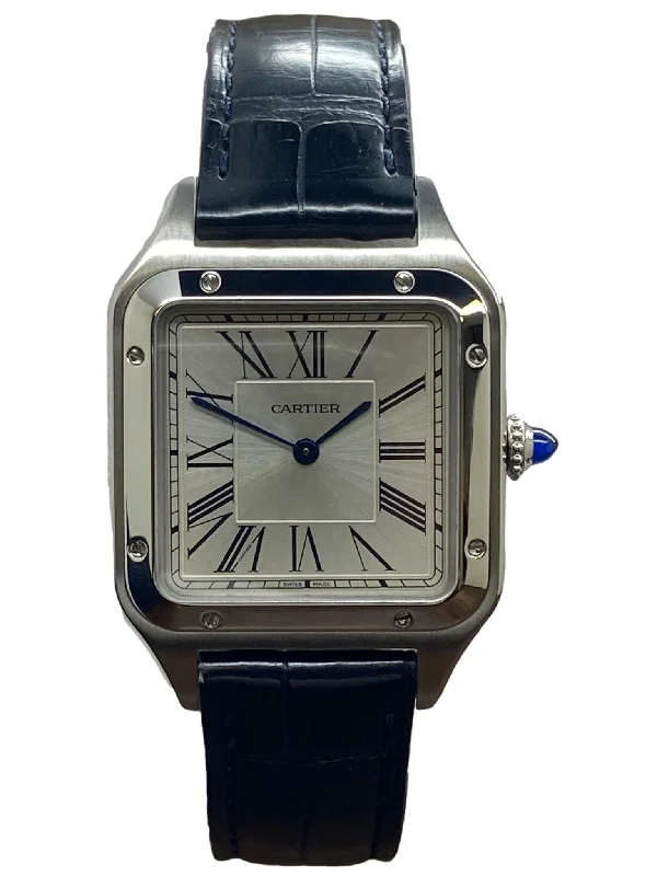 Cartier Santos Dumont WSSA0022 Silver Dial Quartz Men's Watch