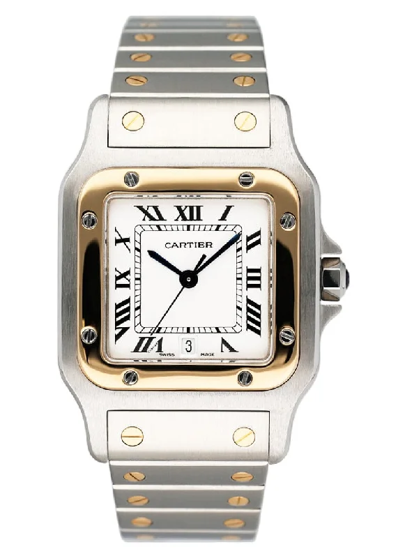 Cartier Santos Galbee W20011C4 187901 Two Tone Mens Watch