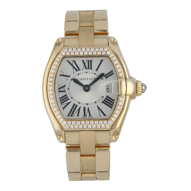 Cartier Roadster 2676 18K Yellow Gold & Diamonds Ladies Watch