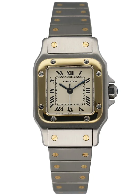 Cartier Santos Galbee Two Tone Ladies Watch