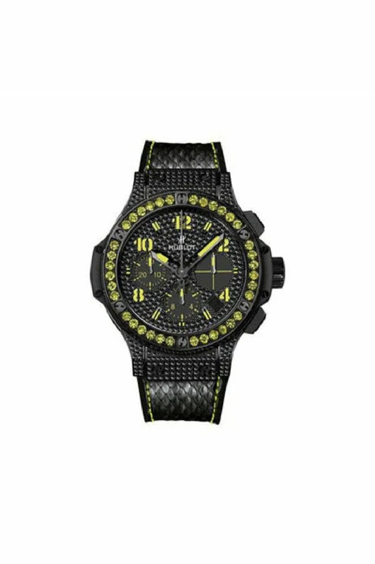 hublot big bang black fluo 41mm black pvd ladies watch