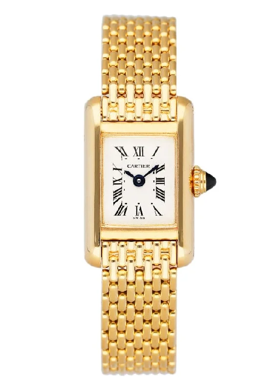 Cartier Tank Mini W15006A3 18K Yellow Gold Ladies Watch