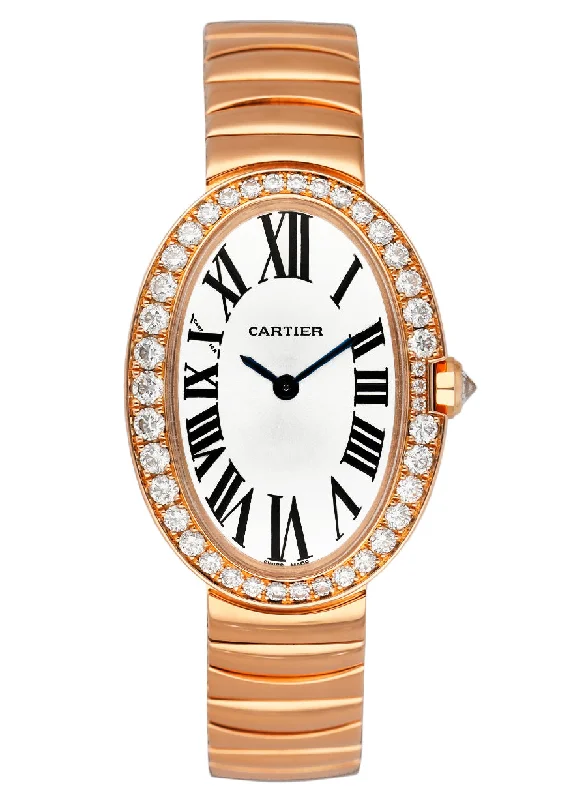 Cartier Baignoire WB520002 18K Rose Gold Ladies Watch Box Papers