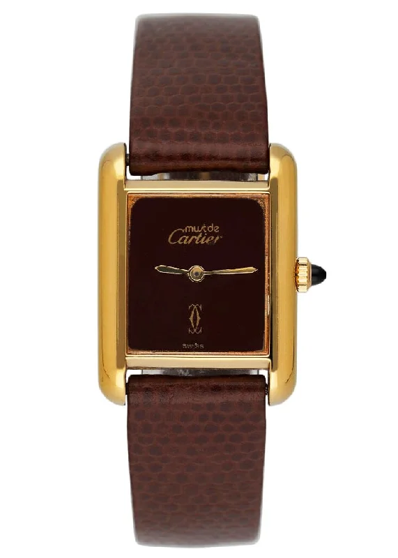 Cartier Tank Must 18K Yellow Gold Ladies Watch