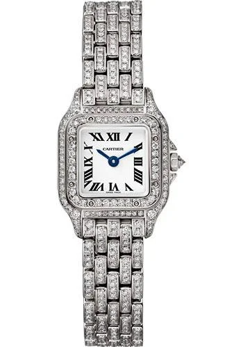 Cartier Panthere de Cartier Watch - 25 mm White Gold Diamond Case - Diamond Bracelet - HPI01325