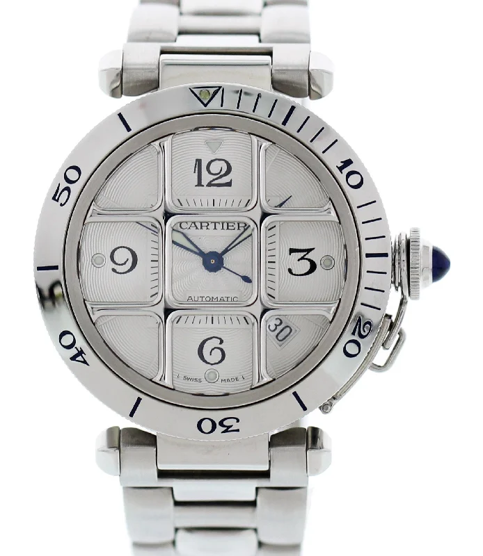 Cartier Pasha 2379 Grill Stainless Steel Automatic