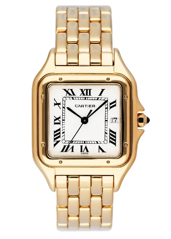 Cartier Panthere W25014B9 18K Yellow Gold Mens Watch