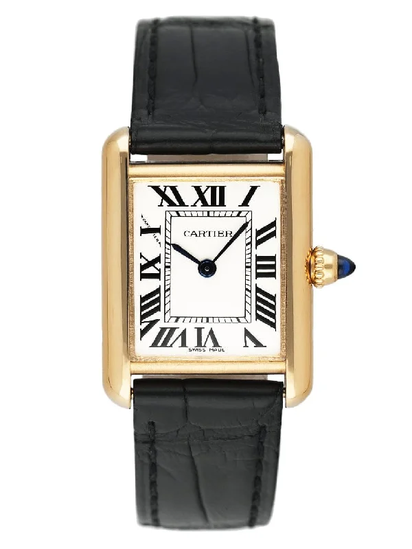 Cartier Tank Louis W1529856 18K Yellow Gold Ladies Watch Box Papers