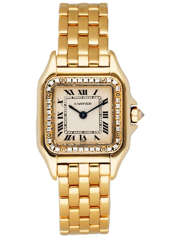 Cartier Panthere WF3070B9 18K Yellow Gold Diamonds Ladies Watch