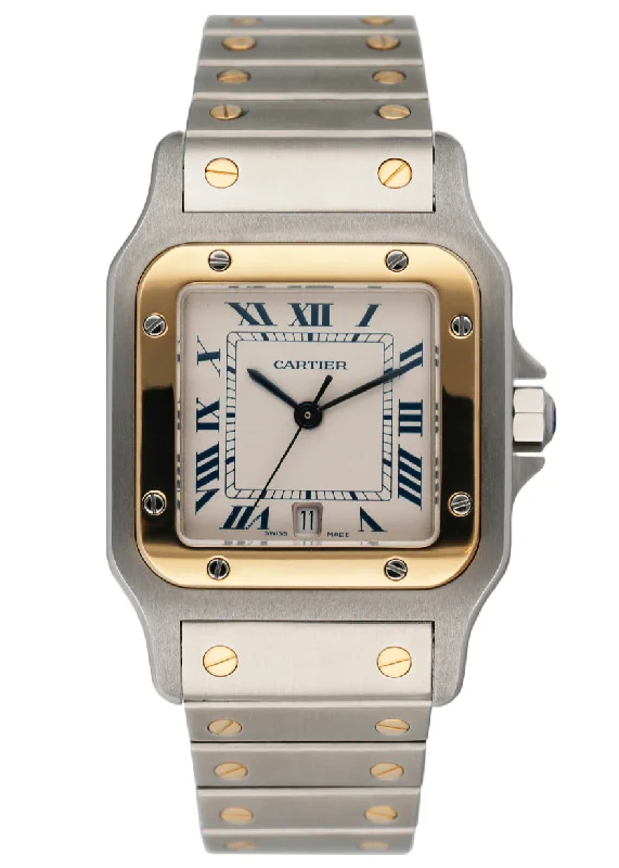 Cartier Santos Galbee 187901 Two Tone Mens Watch