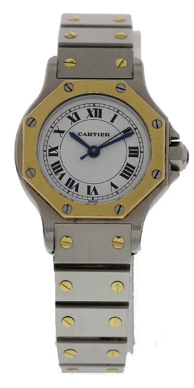 Cartier Santos Octagon SS & 18K YG