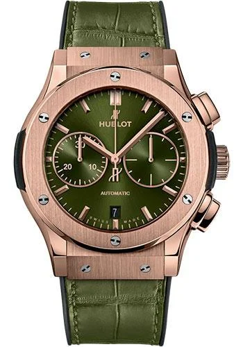 Hublot Classic Fusion Chronograph King Gold Green Watch-521.OX.8980.LR