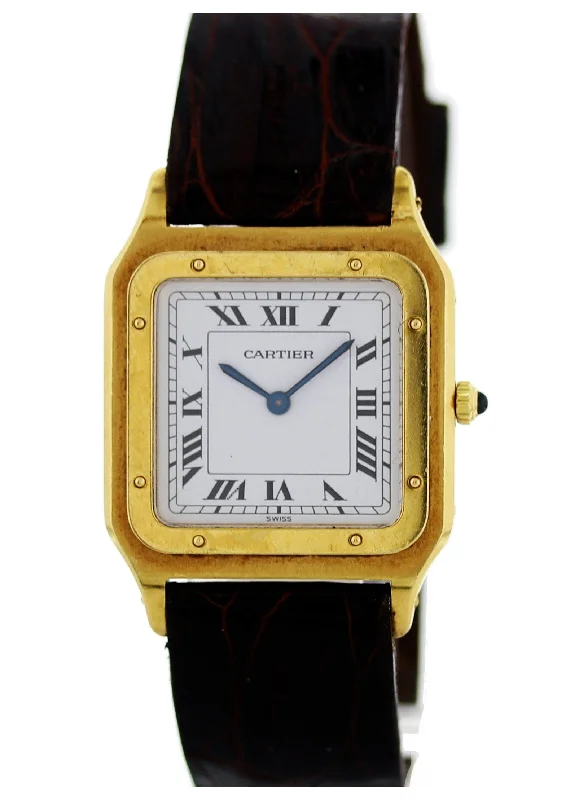 Cartier Santos Dumont Paris 18k Yellow Gold 15751 Watch