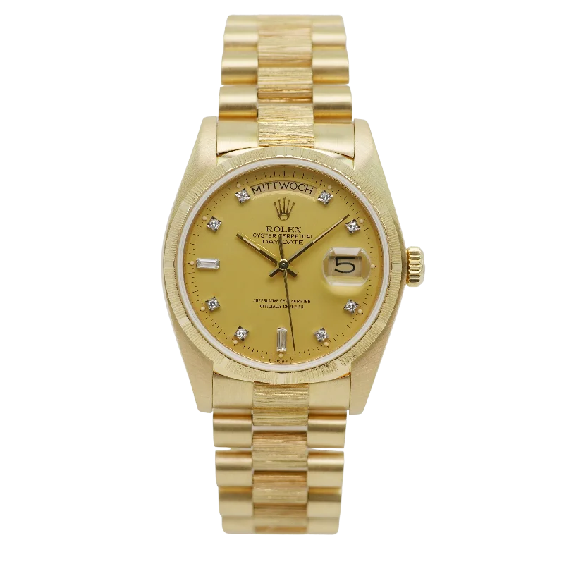 Rolex Day-Date "Borke" 36mm Gelbgold 18148 - 1983