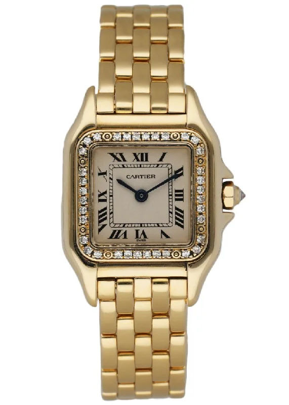 Cartier Panthere 1280 18K yellow Gold Diamonds Ladies Watch