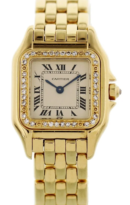 Cartier Panthere 18K Yellow Gold & Factory Diamonds