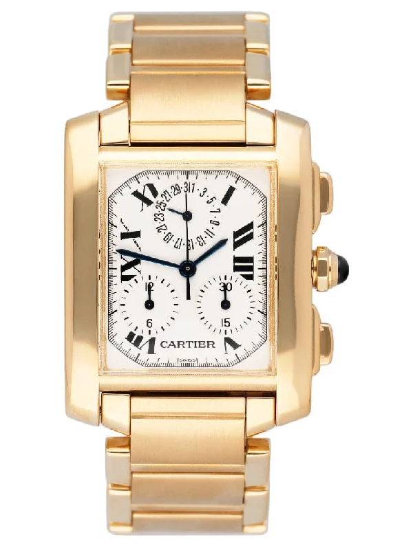 Cartier Tank Francaise XL W50005R2 Chronograph Mens Watch