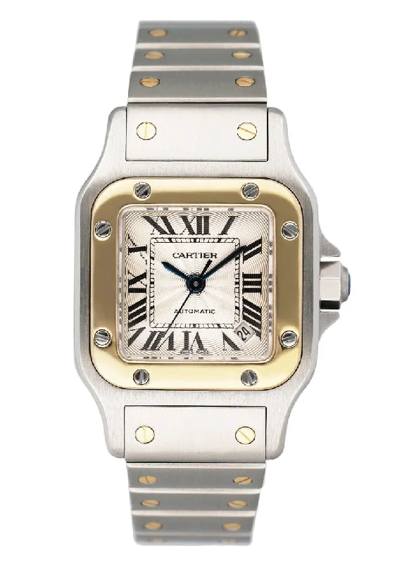 Cartier Santos Galbee W20057C4 Two Tone Ladies Watch