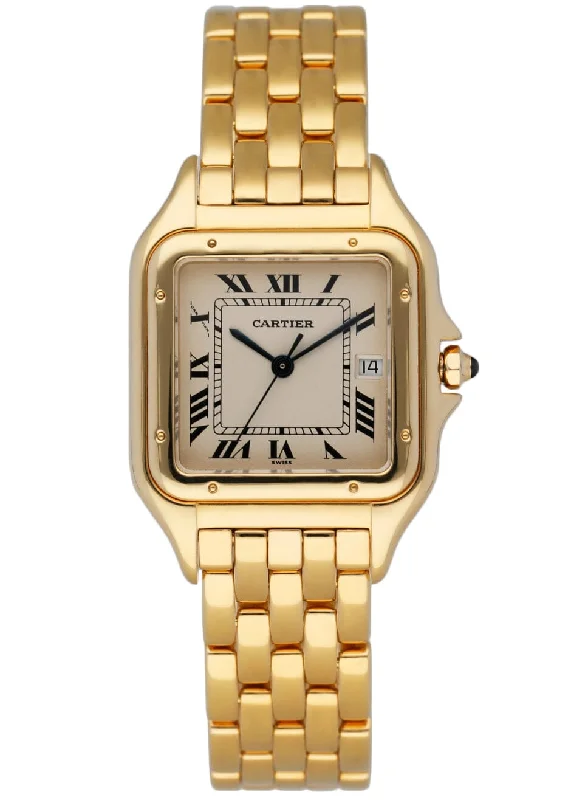 Cartier Panthere W25014B9 18K Yellow Gold Mens Watch