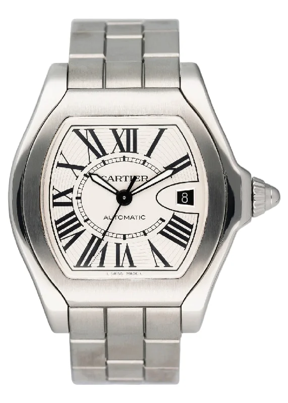 Cartier Roadster W6206017 Silver Dial Mens Watch