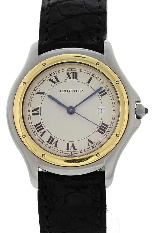 Midsize Cartier Cougar 18K Yellow Gold / SS 187904