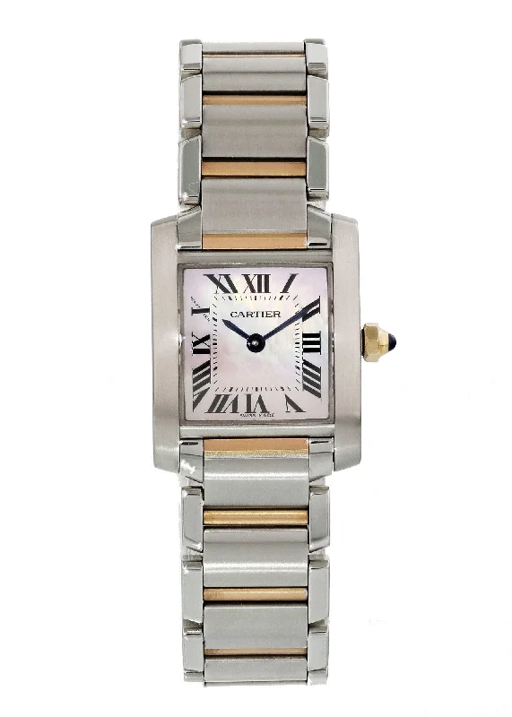 Cartier Tank Francaise 2384 MOP Dial Ladies Watch