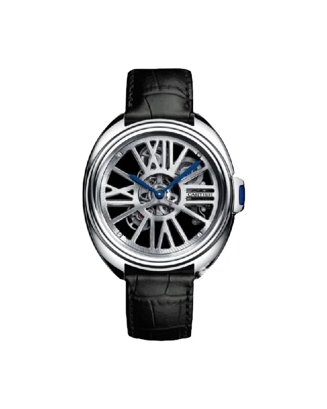 Cartier Clé De Skeleton WHCL0008  41mm Platinum Skeleton Preowned