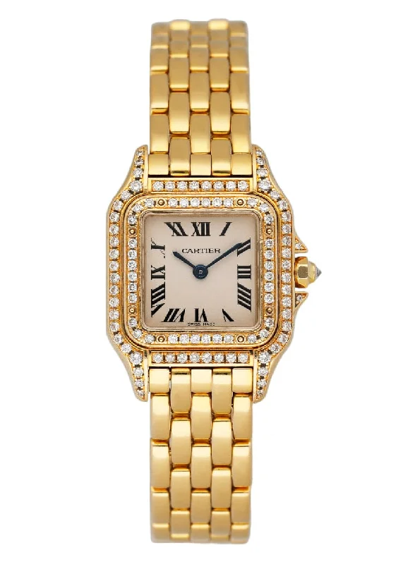 Cartier Panthere WF3072B9 Diamond 18K Yellow Gold Ladies Watch