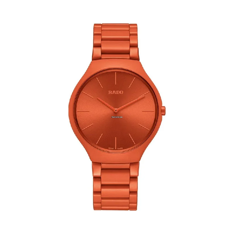 Rado True Thinline Les CouleursÂ™ Le Corbusier Powerful Orange 4320S R27095652 Unisex Watch