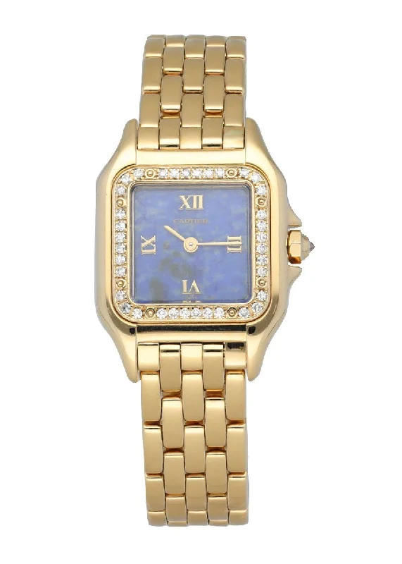 Cartier Panthere 1280 2 Rare Blue Lapis Dial Diamond Ladies Watch