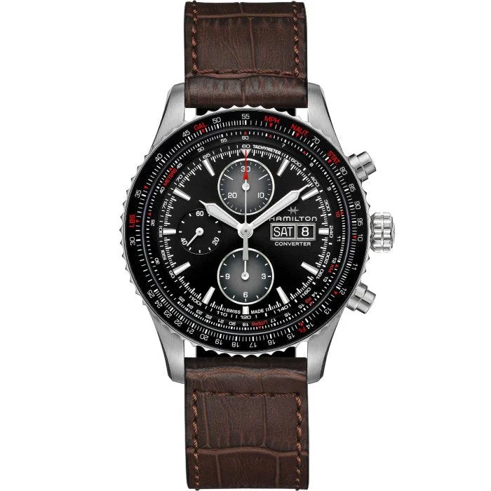 Hamilton Khaki Aviation Converter Auto Chrono 44mm H76726530 - Arnik Jewellers