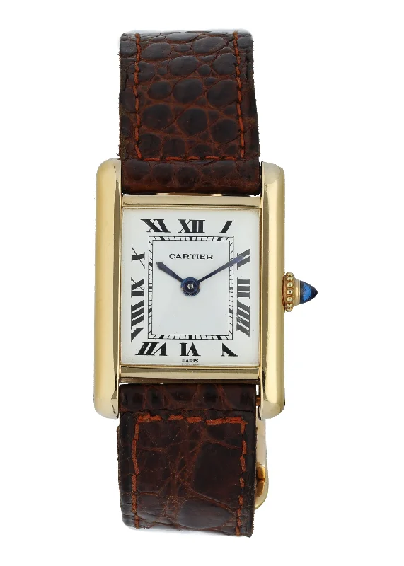 Cartier Tank Paris 18k Gold Ladies Watch